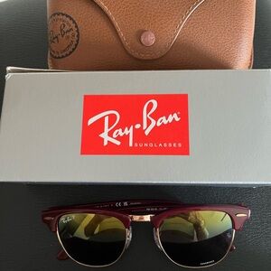 Polarized Clubmaster Chromance Ray-Ban Sunglasses